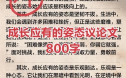 800字议论文带评语