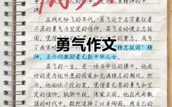 如何拥有勇气议论文