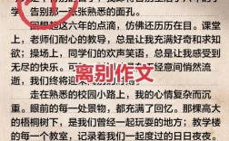 告别作文议论文