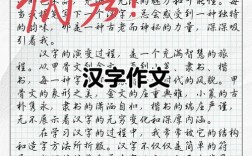 汉字议论文