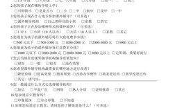 辅导班问卷调查