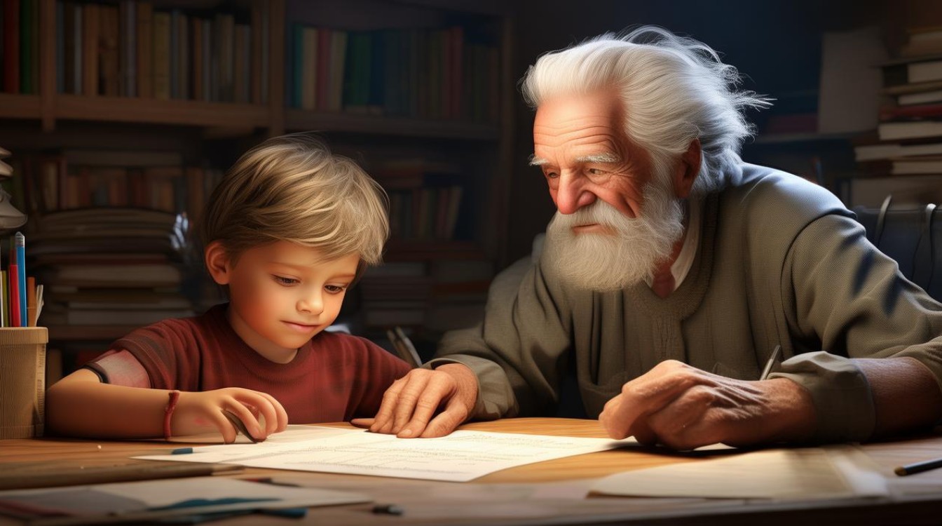 大爷爷辅导作业,是老顽童式教育还是新潮流?-图1 大爷爷辅导作业,是老顽童式教育还是新潮流?-图1