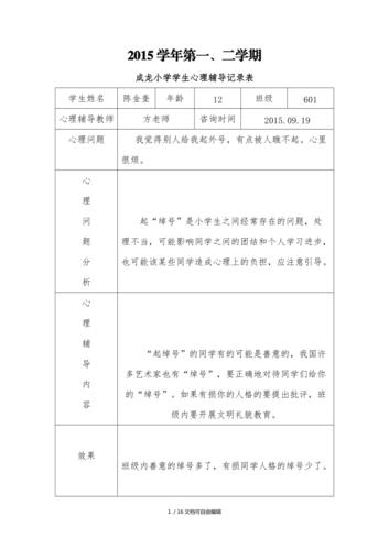 教师心理健康辅导记录应关注哪些核心内容?-图3 教师心理健康辅导记录应关注哪些核心内容?-图3