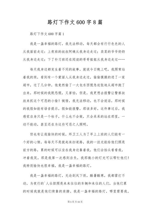 路灯 议论文-图1