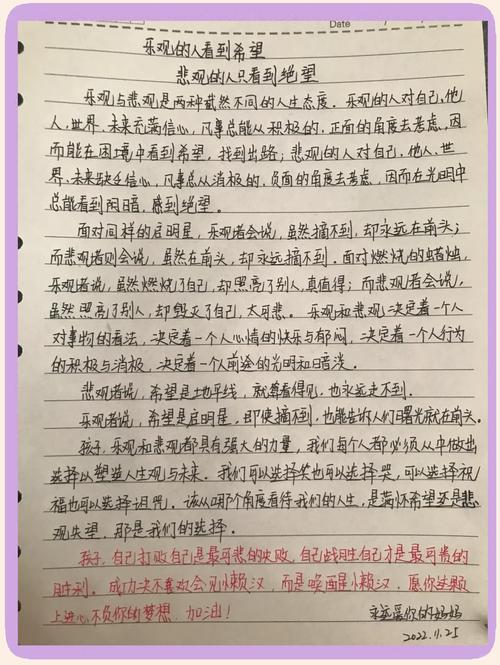 乐观与悲观的议论文-图1