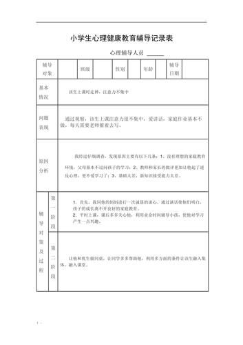 小学生心里个案辅导,如何精准触达孩子内心?-图2 小学生心里个案辅导,如何精准触达孩子内心?-图2