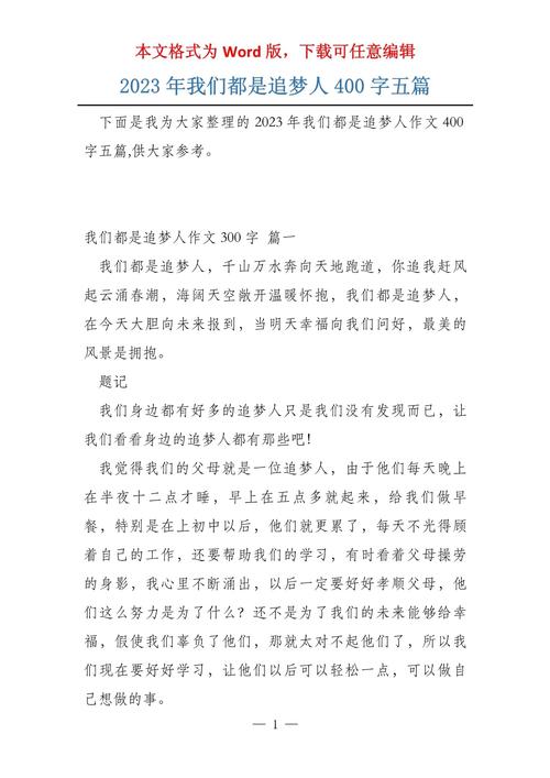 追梦人议论文-图2 追梦人议论文-图2