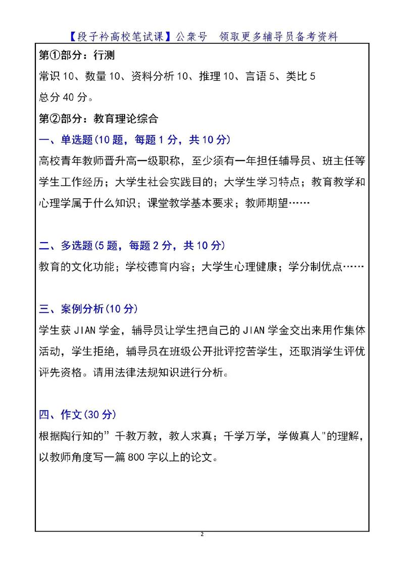 高校辅导员笔试资料，如何高效备考？-图1