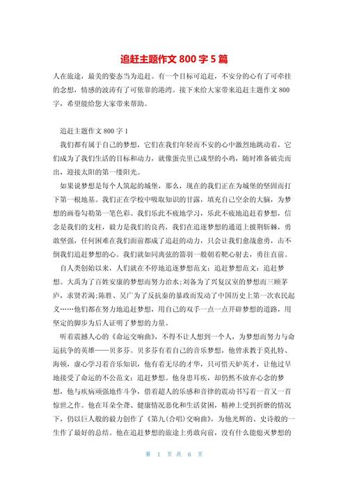 以追赶为话题的议论文-图1