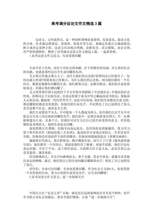 议论文我看高考-图2