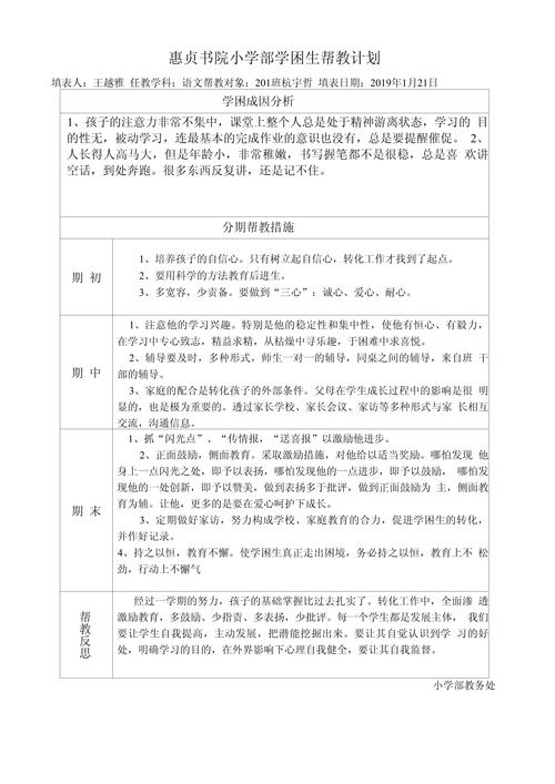 学困生辅导计划如何有效落实？-图1