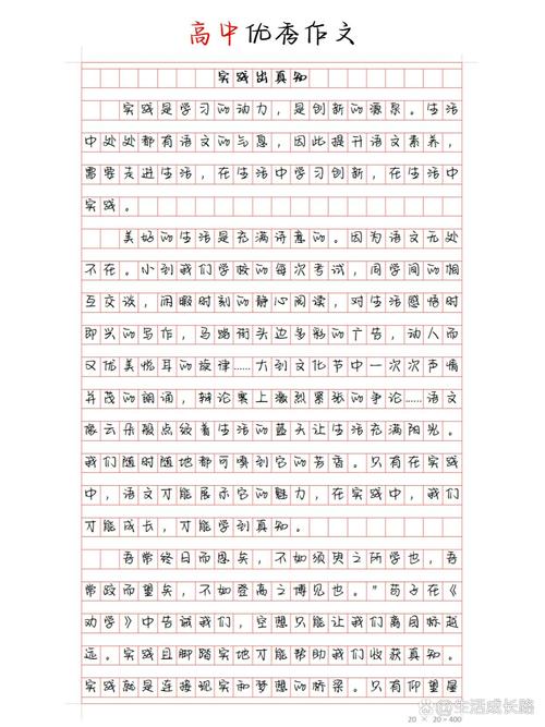 关于实践的高中议论文-图1 关于实践的高中议论文-图1