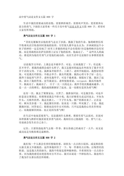 如何拥有勇气议论文-图3